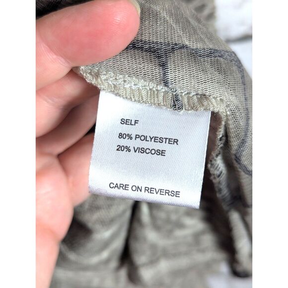 KAMANA "Whispered Tales" Open-Front Cardigan Artsy Lagenlook Floral Mesh Large - Picture 8 of 10